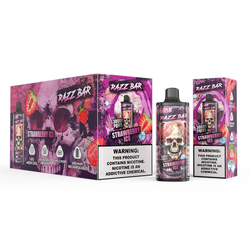 Razz Bar 30000 Puffs Disposable Vape - Image 3