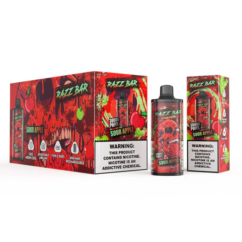 Razz Bar 30000 Puffs Disposable Vape - Image 5