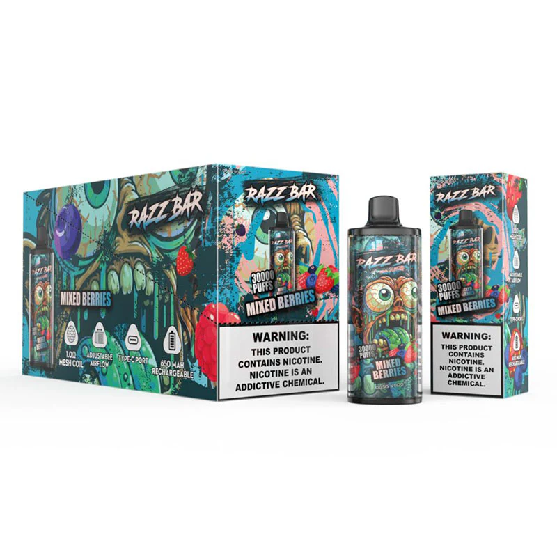 Razz Bar 30000 Puffs Disposable Vape - Image 6